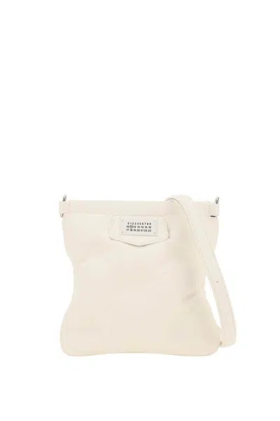 Maison Margiela Flat Glam Slam Bag In Bianco