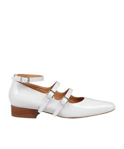 Maison Margiela Woman Ballet Flats White Size 9 Leather