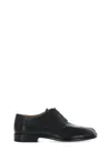 Maison Margiela Brown Tabi Lace-up Oxfords In Black