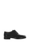 Maison Margiela Brown Tabi Lace-up Oxfords In Black