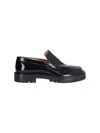 Maison Margiela 30mm Tabi County Leather Loafers In Black