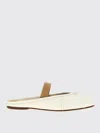 Maison Margiela Ballerina Mule Tabi In White Leather In White