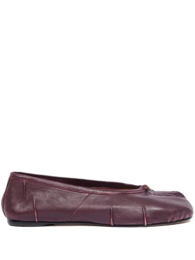 Maison Margiela Flat Shoes In Red
