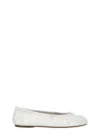 Maison Margiela Purple Tabi New Ballerina Flats In White