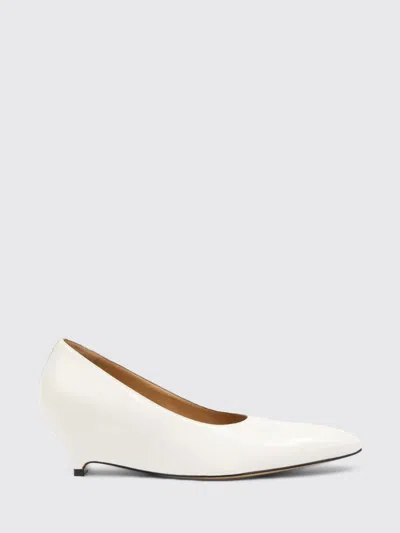 Maison Margiela Womens White H55 Pointed-toe Leather Courts Eur 40 / 7 Uk In Animal Print