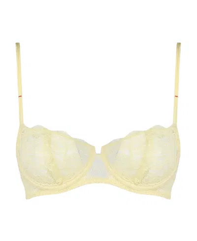 Maison Margiela Floral-lace Bra In Nude