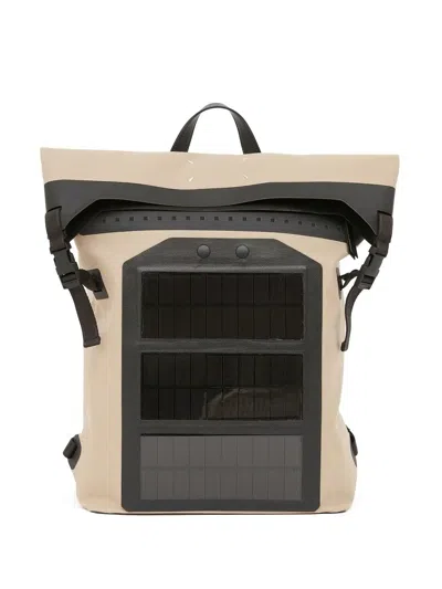 Maison Margiela Folded Solar Backpack In Neutrals