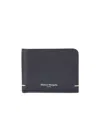 Maison Margiela Four-needle Stitch Wallet In Black