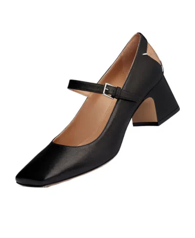 Maison Margiela Four-pin Decorative Mary Jane High Heels In Black