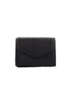 Maison Margiela Four Stitches Compact Wallet In Black