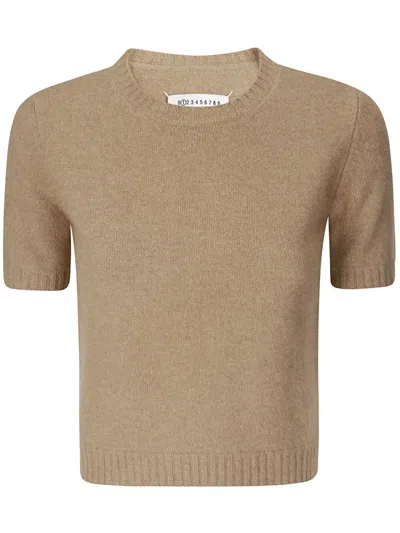 Maison Margiela Crewneck In Beige