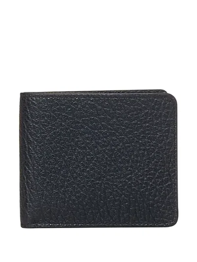 Maison Margiela Four-stitch Bi-fold Wallet In Blue