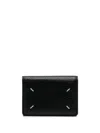 Maison Margiela Bi-fold Four Stitches Card Holder Accessories In Black