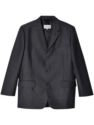 Maison Margiela Four-stitch Blazer In Grey
