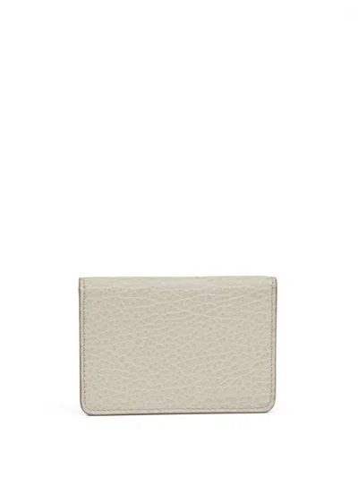 Maison Margiela Four-stitch Cardholder In Gray