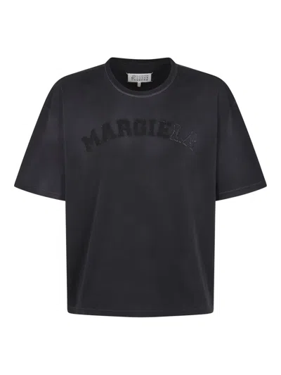 Maison Margiela Four Stitch Crewneck T In Black