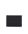 Maison Margiela Black Card Holder With Four Rear Stitchings In Leather Woman In Black