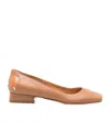 Maison Margiela Four-stitch Leather Ballerina Shoes In Brown