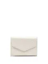 Maison Margiela Four-stich Tri-fold Leather Wallet In 中性色