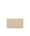 Maison Margiela Four-stitch Leather Card Holder In Nude