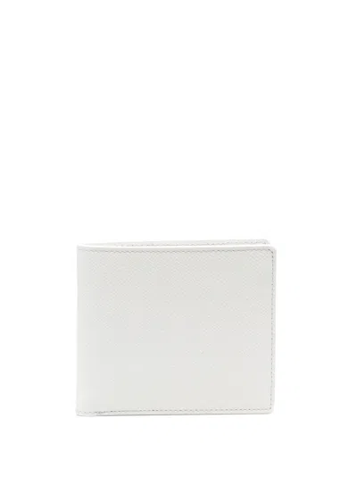 Maison Margiela Four-stitch Logo Bi-fold Wallet In White