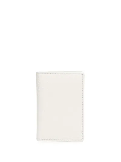Maison Margiela Four Stitch Bi-fold Leather Wallet In White