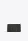 Maison Margiela Four Stitch Leather Chain Clutch In Black