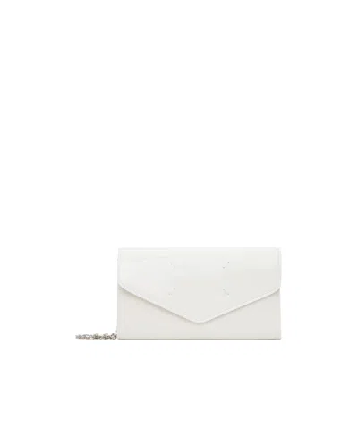 Maison Margiela Four-stitch Leather Clutch Bag In White