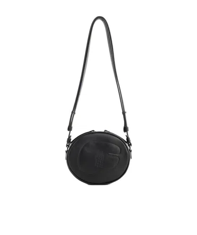 Maison Margiela Four-stitch Leather Crossbody Bag In Black