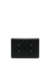 Maison Margiela Stitch-detail Cardholder In Black