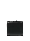 Maison Margiela Bi-fold Wallet With Contrast Stitching In Black