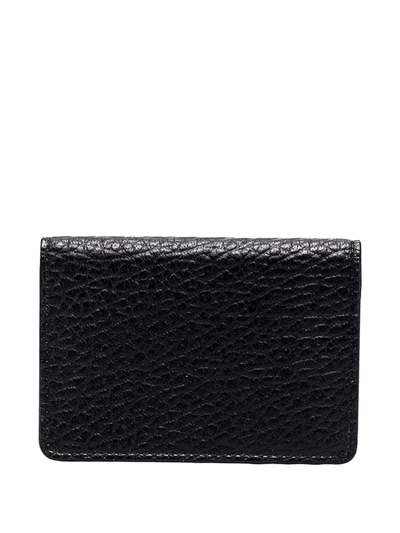 Maison Margiela Four-stitch Logo Cardholder In Black
