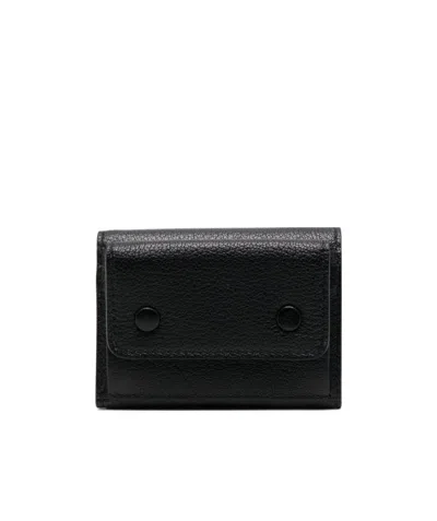 Maison Margiela Four-stitch Logo-detail Wallet In Black