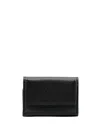 Maison Margiela Four Stitch Logo Leather Wallet In Black