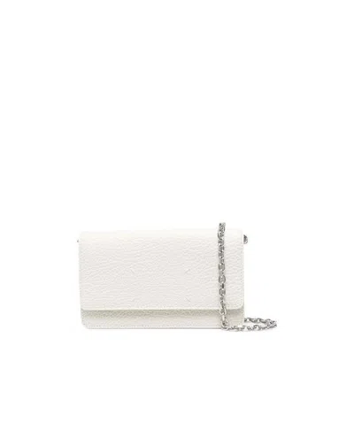 Maison Margiela Four-stitch Logo Mini Bag In White