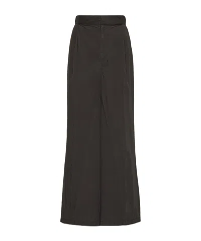 Maison Margiela Four-stitch Logo Palazzo Trousers In Black