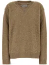 Maison Margiela Cappuccino Wool Blend Sweater In Neutrals