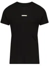 Maison Margiela T-shirt With Ribbed Fabric In Black