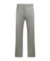 Maison Margiela Denim Jeans With Wide Leg And Pockets In Gray