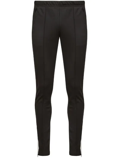 Maison Margiela Cotton Blend Trousers With Stripe Detailing In Black