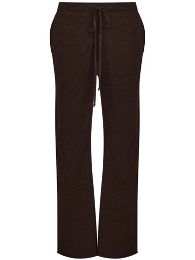 Maison Margiela Four-stitch Logo Track Pants In Braun