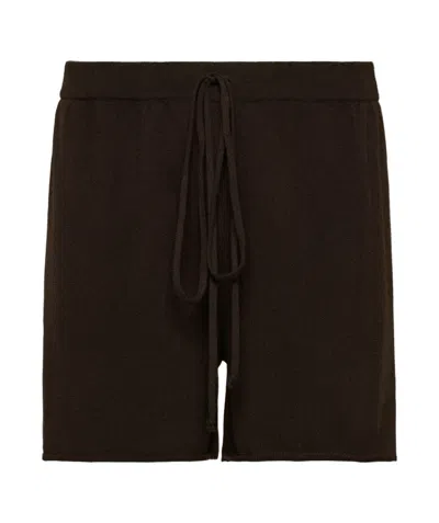 Maison Margiela Four-stitch Logo Track Shorts In Black
