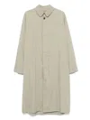 Maison Margiela Four-stitch Logo Trench Coat In Neutrals