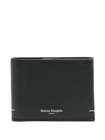 Maison Margiela Four-stitch Logo Wallet In Black