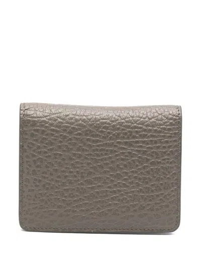 Maison Margiela Four-stitch Logo Wallet In Grey