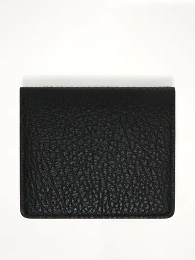 Maison Margiela Four Stitch Logo Wallet With Coin Purse In Black