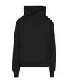 Maison Margiela Four-stitch Logo Wool Blend Hoodie In Black