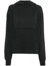 Maison Margiela Four-stitch Logo Wool Blend Hoodie In Grey