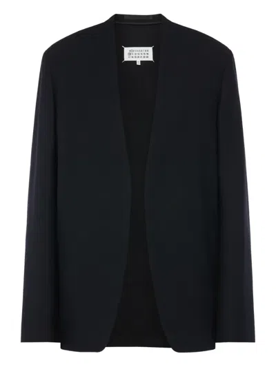 Maison Margiela Four-stitch Open-front Blazer In Black