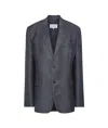 Maison Margiela Four-stitch Single-breasted Blazer In Black